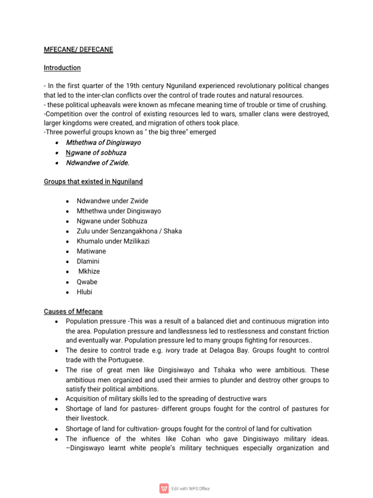 Mfecane i wps office download free pdf southern africa sub