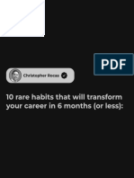 10 Rare Habits That Will Transform Your Career in 6 Months