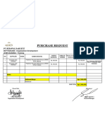 Purchase Request: Pt. Berawal Dari Kue