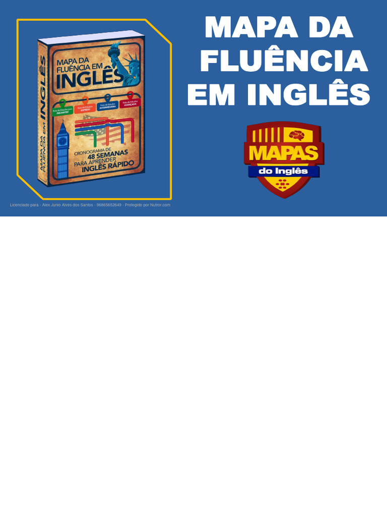 Mapa da Fluência em Inglês | PDF | Artes Linguísticas e Disciplina ...