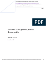 Incident Management Process Design Guide - Customer Success - ServiceNow