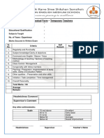 Appraisal Form Template Temporary Staff Members