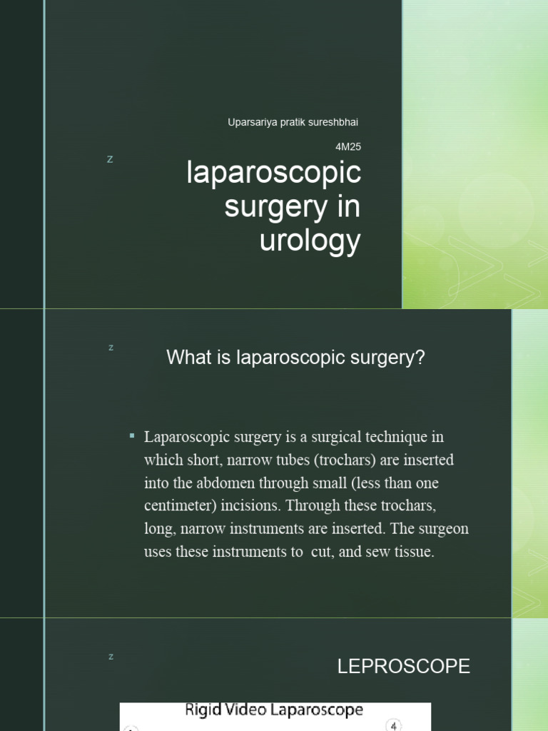 Laparoscopic Surgery in Urology Explained | PDF | Anatomy | Medical ...