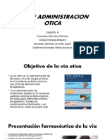 Via de Administracion Otica