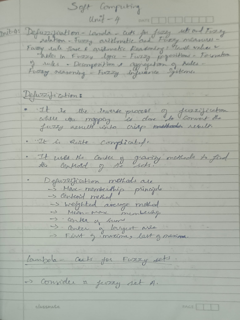 SC Unit 4 Notes | PDF