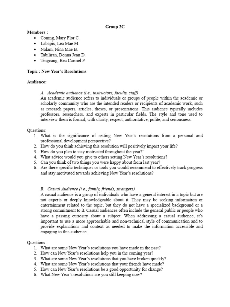 Group 2C | PDF | Career & Growth | Self-Improvement