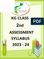 KG Class 2nd Assessment Syllabus