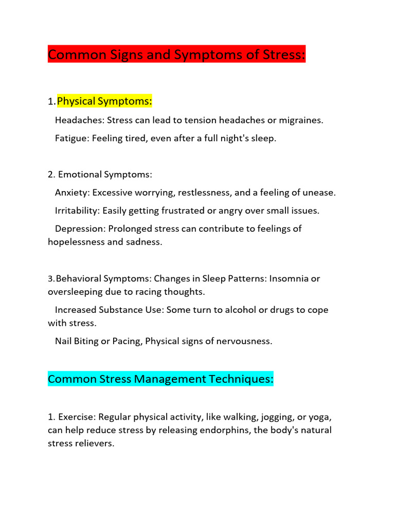 Self Management Skill | PDF