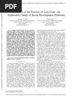 in - Search - of - The - Essence - of - Low-Code - An - Exploratory - Study - of - Seven - Development - Platforms