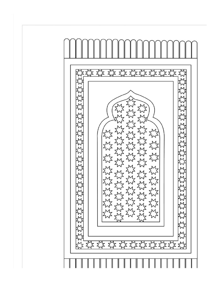 Muslim-Prayer-Mat-Coloring-Page-0.png 1,270×1,800 Pixels | PDF