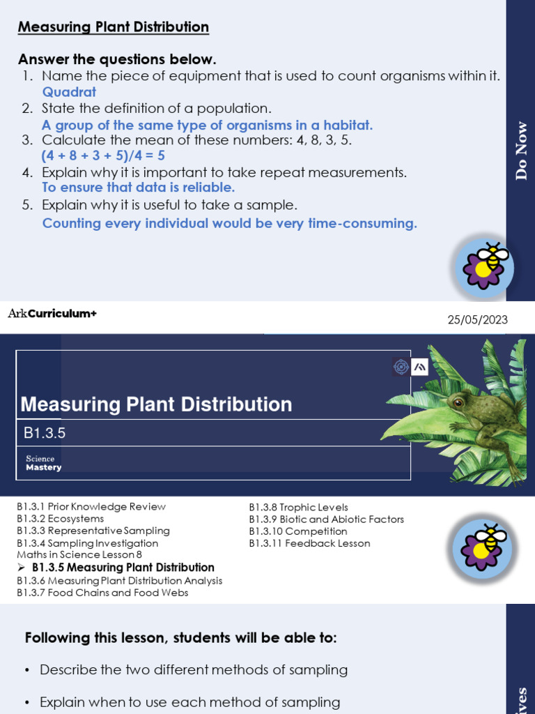 Systematic Sampling in Plant Distribution | PDF | Sampling (Statistics ...