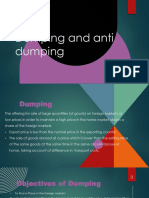 Dumping and Anti Dumping