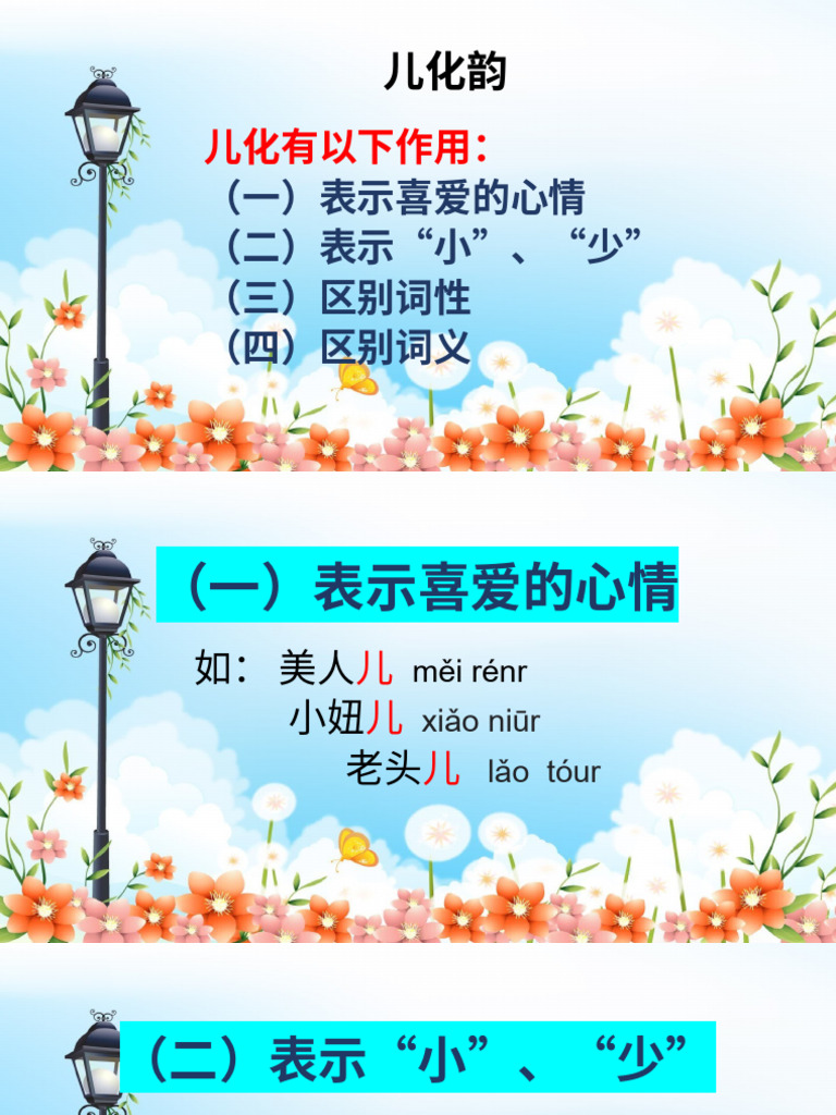 第十三课 语法 - 儿化韵 | PDF