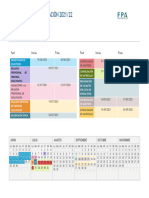 Calendario Escolarización 21 22