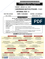 ALL SOUTH JEE MA NURTURE WDMORNING BATCHPHASEIII 107072 TEST PDF T6X91dUNj8