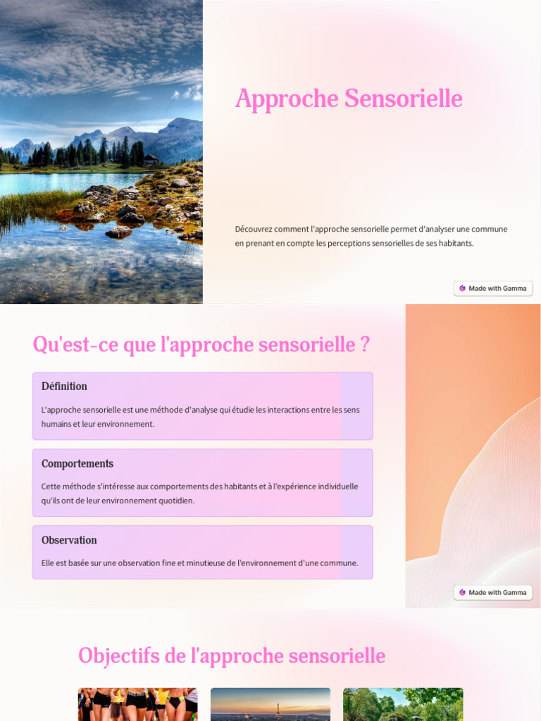 Analyse Sensorielle d'une Commune | PDF | Sens (physiologie ...