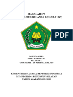 Makalah Agresi Militer Belanda 1