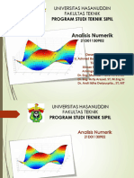 METODE NUMERIK - PERTEMUAN 5 - SISTEM PERSAMAAN LINIER - Lanjutan