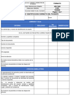 Ar-F-002 V-001 Lista de Chequeo Identificacion Correcta Del Paciente