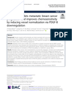 Metformin Inhibits Metastatic Breast Cancer Progression and Improves Chemosensitivity by Inducing Vessel Normalization Via PDGF-B Downregulation