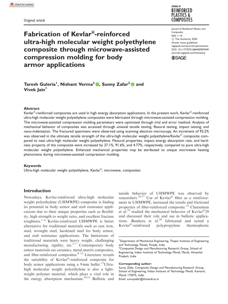 Guleria Et Al. - 2020 - Fabrication of Kevlar®-Reinforced Ultra-High ...
