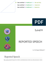 8th - L12 - Reported Speech