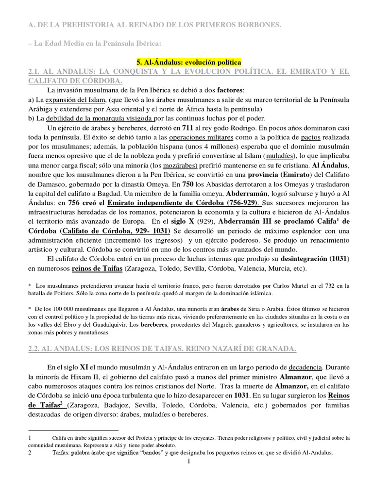 Al-Ándalus: Historia y Legado | PDF | Al Andalus | Edades medias