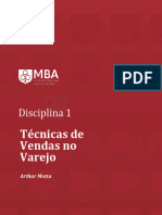 Disciplina 1 - Técnica de Vendas No Varejo - Artur Motta