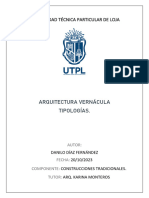 Taller 1 - Tipología de Vivienda Arquitectura Vernácula de La Sierra Ecuatoriana