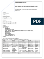 Tally With GST Notes