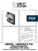 Modul / Module R 726 Modul / Module R 726