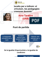 L'èxit Educatiu Per A Tothom: El Paper Del Currículum, Les Pedagogies I Les Creences Docents - Tarabini