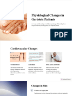 Physiological Changes in Geriatric Patients