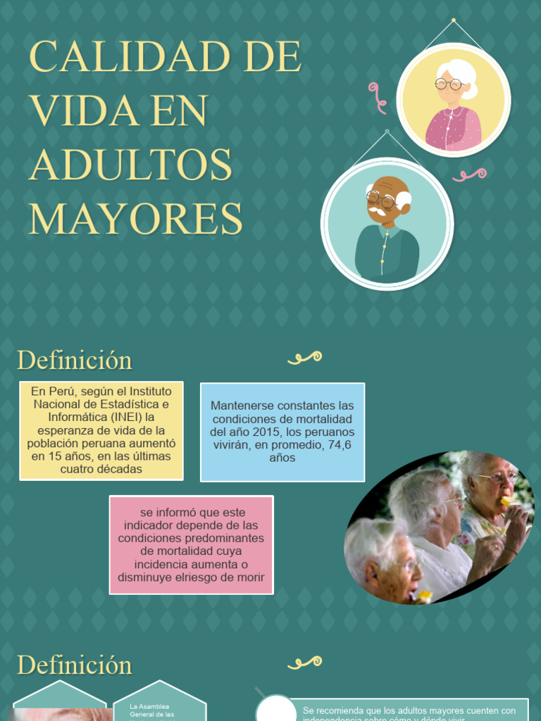 Calidad de Vida en Adultos Mayores | Descargar gratis PDF | Vejez ...