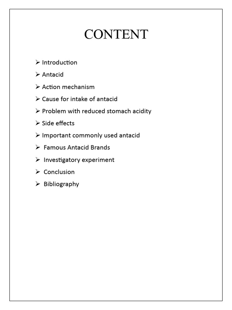 Mechanism of Antacids PDF Stomach Gastroesophageal Reflux Disease