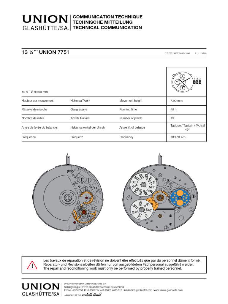 2772 ETA Movements | PDF