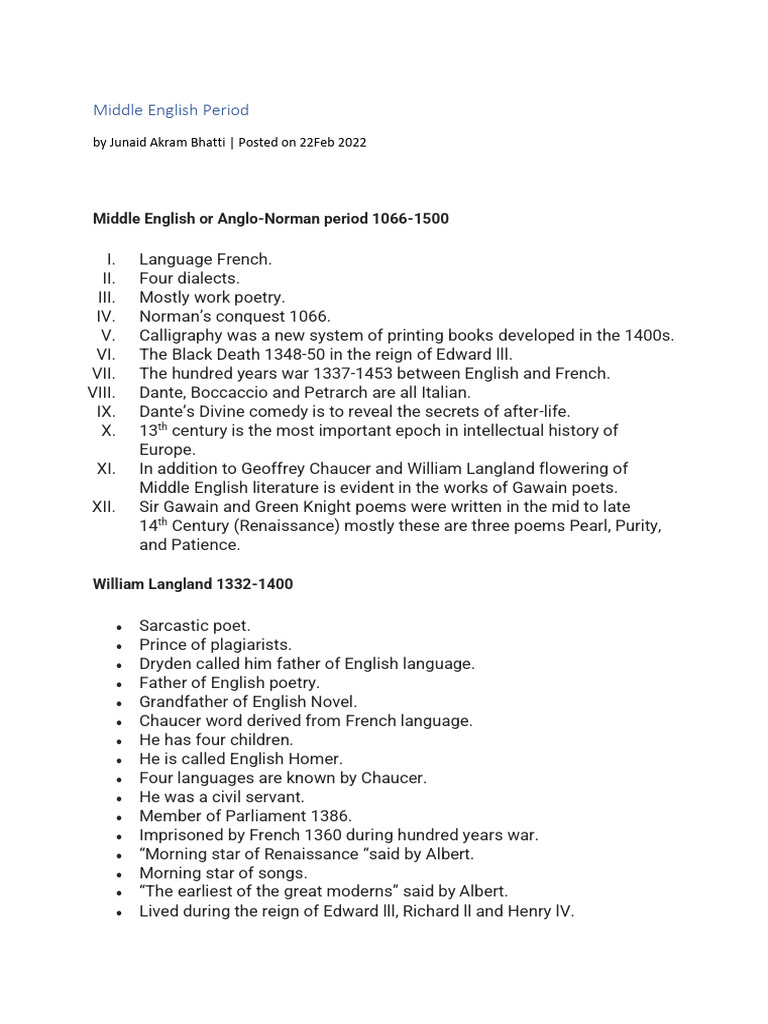 Middle English Example Text