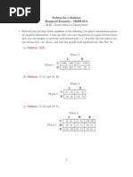 Problem Set 4 - Solution