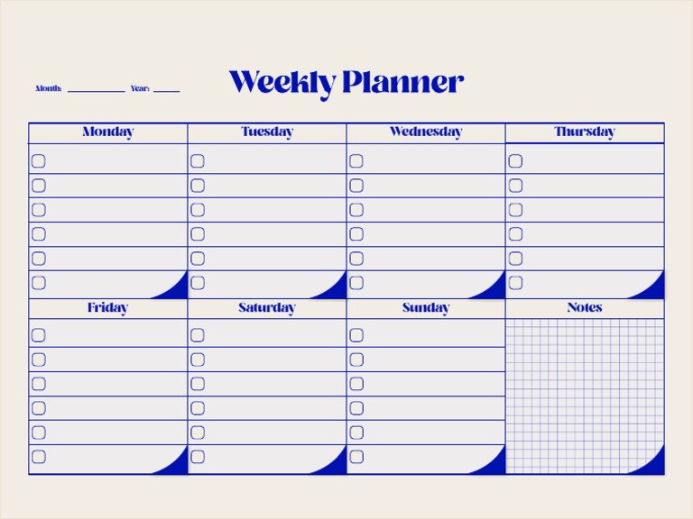 Weekly Planner Ipad PDF