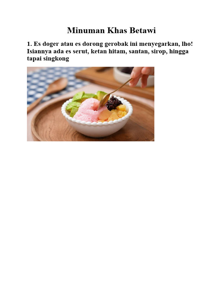 Minuman Khas Betawi Pdf