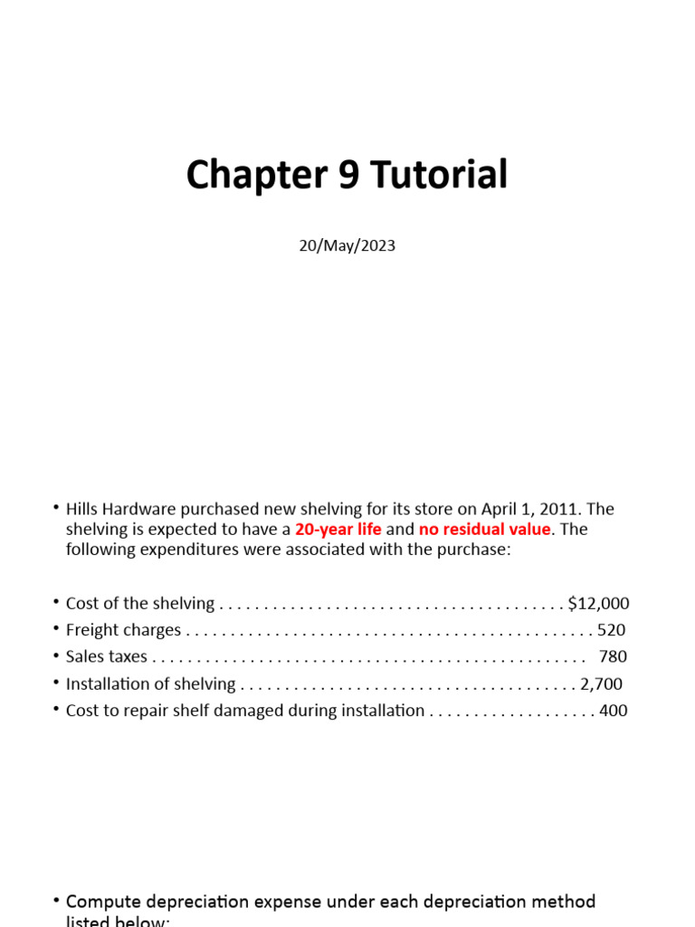 Financial & Managerial Accounting 16th Chapter 9. Tutorial | PDF | Book ...