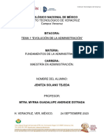 Evolución de La Administración