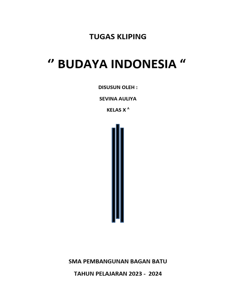 Tugas Kliping Budaya Indonesia | PDF