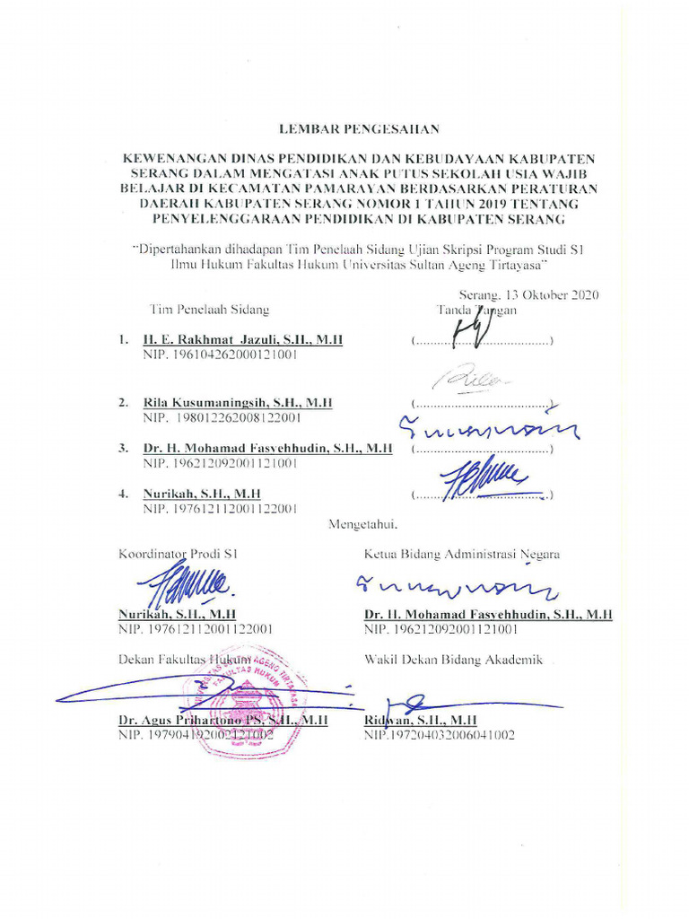 Lembar Pengesahan Cap - Resized | PDF