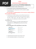 Unit 3 Os Cpu Schediling