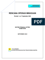 Rencana Operasi STL Sumatera Periode 1 S.D 7 September 2023