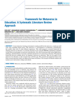 Development of A Framework For Metaverse in Education A Systematic Literature Review Approach