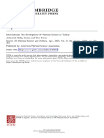 Erozan and Turan - The Development of Political Science in Turkey