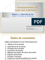 Bloque 2.-Desarrollo de Sw. Tema 5. Prueba de Software