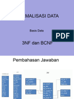 SBD - Pertemuan - 9 - Normalisasi 3NF BCNF